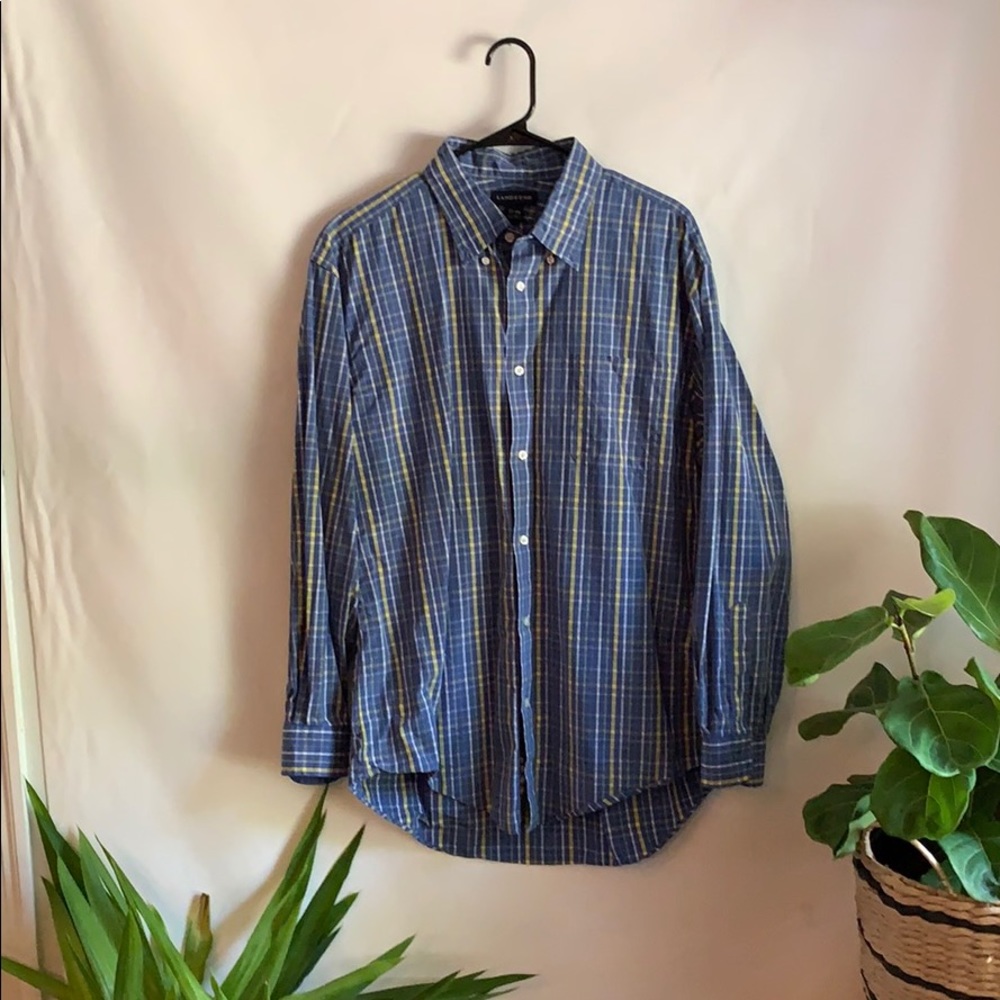 Button down shirt (Blue) - Lands End - L